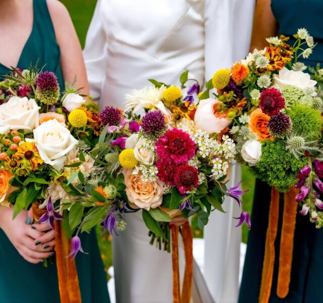 Bride and her maids' bouquets