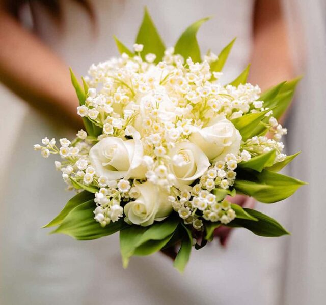 Lily of the valley bride's bouquet